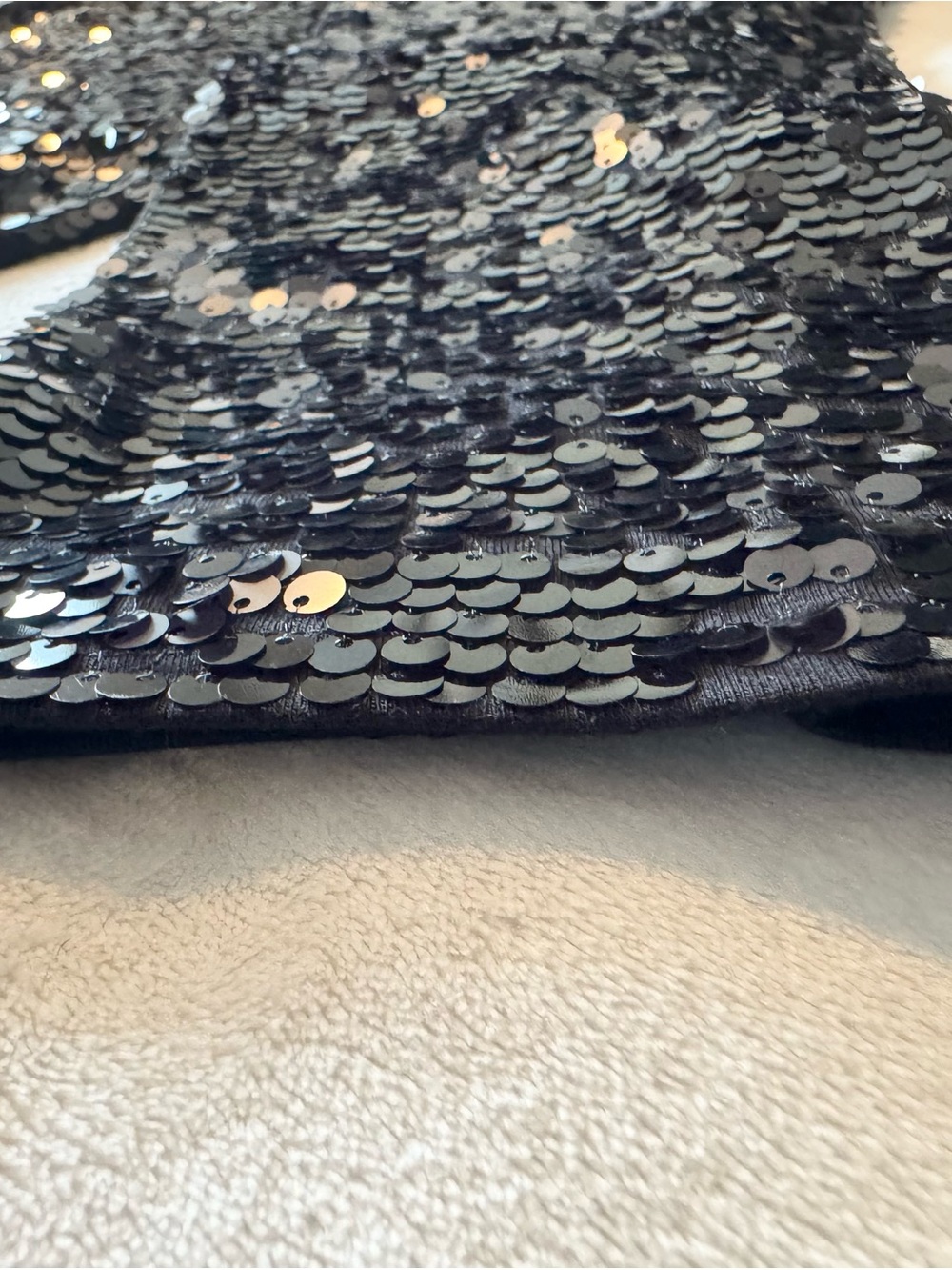 Express Black Sequin Pants NWT Size L $88 - Picture 6 of 6